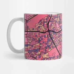 Birmingham Map Pattern in Purple & Pink Mug